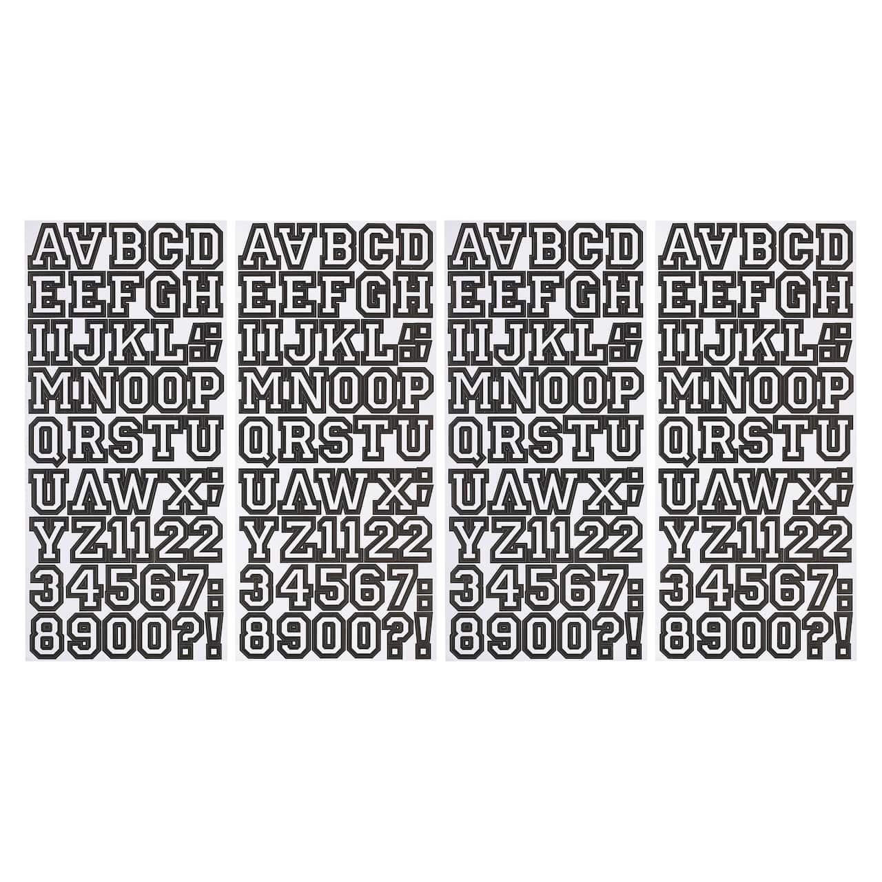 Black Letterman Alphabet Stickers by Recollections&#x2122;